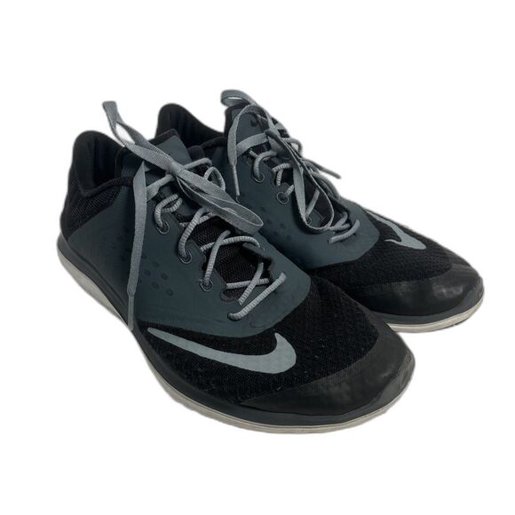 Women’s Size 11 Nike FS Lite Run 2 Black Grey Running Shoes Sneakers 684667-001 - Picture 1 of 5